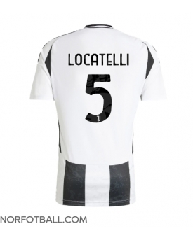 Billige Fotballdrakt Juventus Manuel Locatelli #5 Replika Hjemmedrakt 2024-25 Kortermet